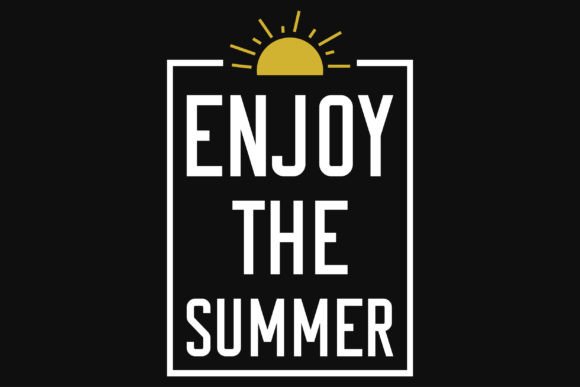 Enjoy the Summer Typographic Tshirt Design Review