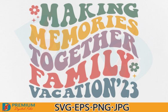 Family Vacation SVG: Retro Graphics for T-Shirt Designs