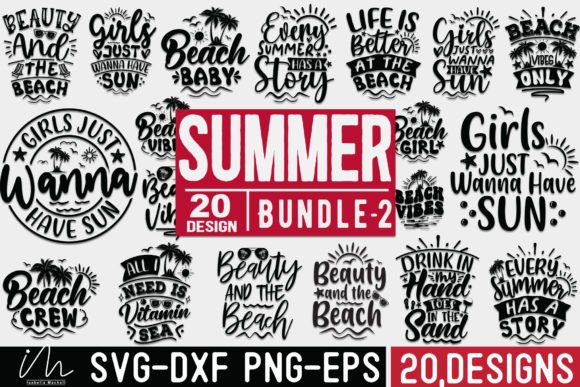 Funny Summer SVG Bundle: Graphics for Crafts & Branding