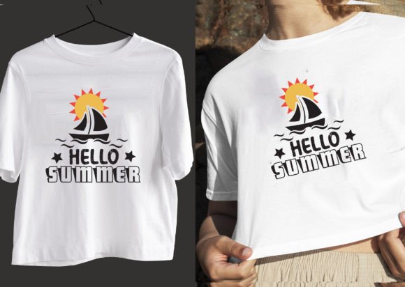 Hello Summer Designs: Graphics & T-Shirt Assets
