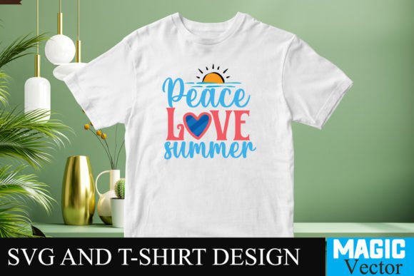Peace Love Summer SVG: Graphics for T-Shirt Designs