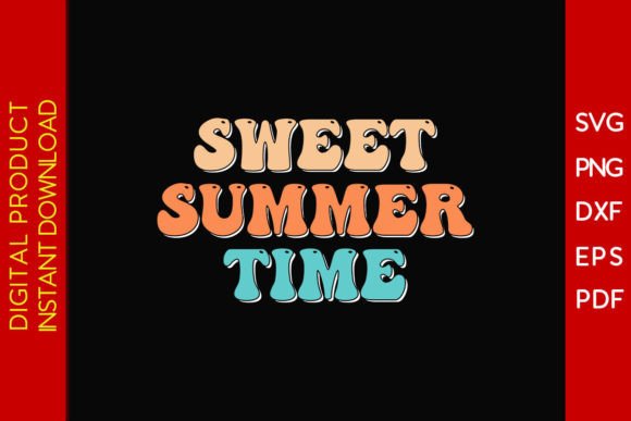 Retro Sweet Summer Time SVG: Graphics & T-Shirt Designs