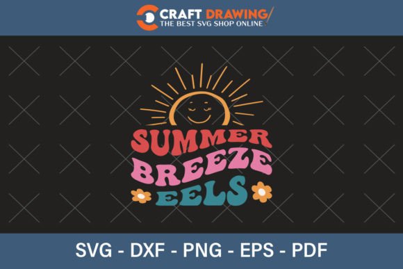 Summer Breeze Eels SVG Graphics for T-Shirt Designs