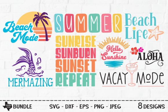 Summer Bundle Graphics: Vacation Shirt Crafts Review
