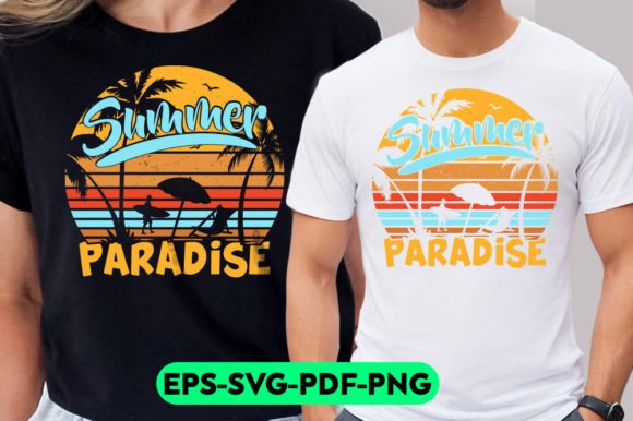 Summer Paradise Retro Vintage T-Shirt Graphics Review